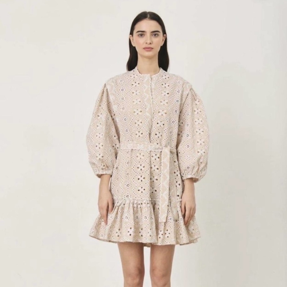 NWOT Deluc Lilac Eyelet Casset Dress​​